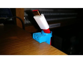 magnético escritorio de ikea clip los cables usb más la oficina el cable soporte gestión organizador 3d print model - Mito3D