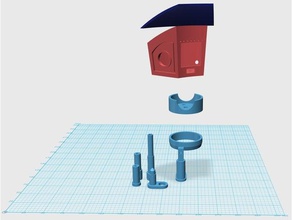 r2d2 periscópio robótica 3d print model - Mito3D