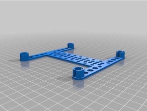 meine angepasste Rahmen h quad - openscad Entwicklung hobby kundengebundene 3d print model - Mito3D