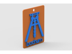 bochum keychain keychains 3d print model - Mito3D