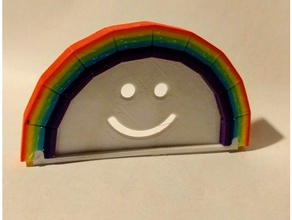 happy rainbow Skulpturen 3d print model - Mito3D