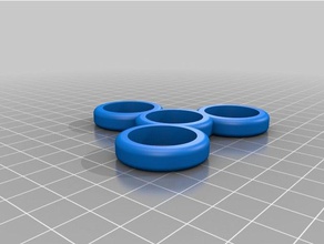 basit tri spinner oyuncaklar ve oyunlar 123d tasarım edc fidget 3d print model - Mito3D