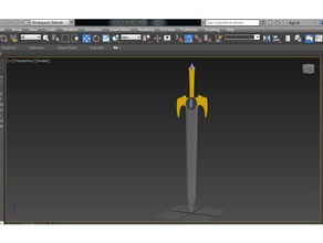 basic sword 3d printing 3d print model - Mito3D