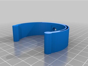customized rod wall holder 3d print model - Mito3D