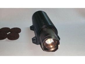 ultrafire led flashlight holder tool holders & boxes 3d print model - Mito3D