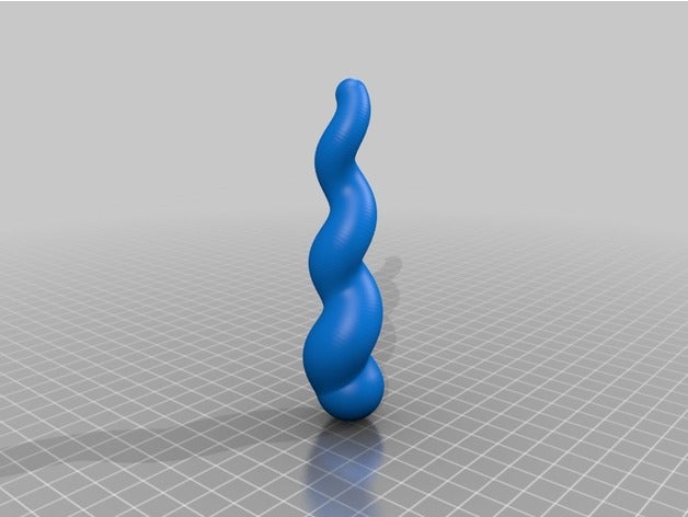 spirale de la corne l'art des outils personnalisé 3D print model - Mito3D