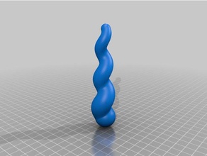 spirale de la corne l'art des outils personnalisé 3d print model - Mito3D