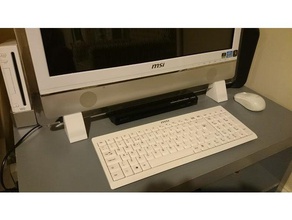 l'écran de l'ordinateur les pieds bureau ordinateur 3d print model - Mito3D