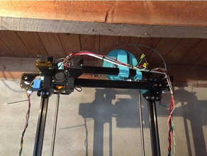 tronxy x3 spool holder 3d printer parts filament x3a r1 3d print model - Mito3D