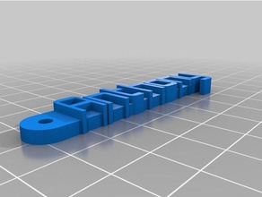 anthony keychain organization customized 3d print model - Mito3D