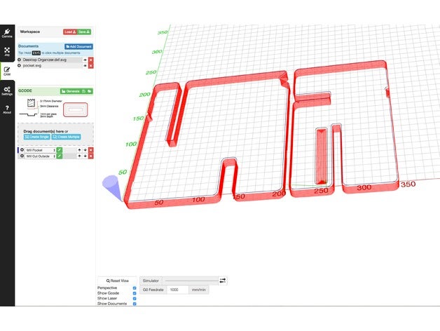 rtm table de chevet organisateur l'organisation la cnc lasercut laserweb 3D print model - Mito3D