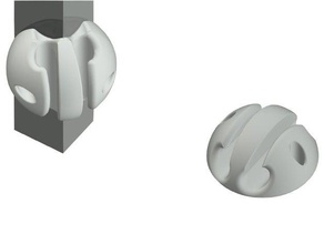 auricolari titolare organizzazione cavo la gestione dei cavi gli auricolare le cuffie 3d print model - Mito3D