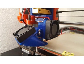 e3d-v5-fan duct Teil Kühler 3d-Drucker Teile 3d print model - Mito3D