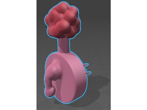 inverted plumbus engineering scolicon intersection morty rick 3d print model - Mito3D