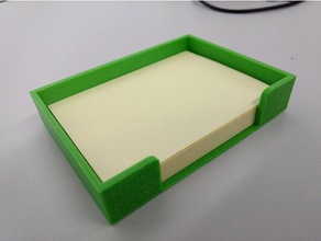 post-it holder organization sticky note 3d print model - Mito3D