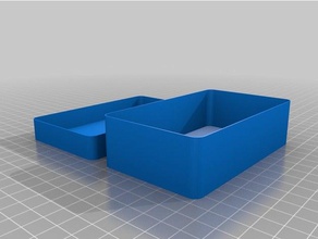 mi personalizados paramétrico de la esquina redondeada cuadro los contenedores personalizado 3d print model - Mito3D