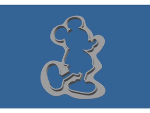 cortador de galletas mickey La impresión en 3d cookie cookiecutter las cookies mickeymouse mouse 3d print model - Mito3D