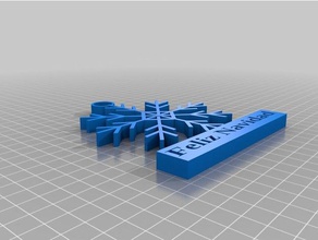 flocon de neige L'impression 3d 3d print model - Mito3D