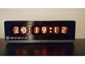 in-12 nixie clock kit custodia l'elettronica orologio tubo retrò il a vuoto 3d print model - Mito3D