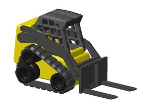mini rc loader remix r c vehicles bobcat delta 3d print model - Mito3D