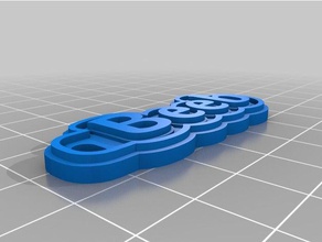 BBC Anahtarlık özelleştirilmiş 3d print model - Mito3D