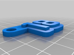 18 Schlüsselanhänger kundengebundene 3d print model - Mito3D
