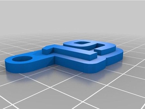 19 Schlüsselanhänger kundengebundene 3d print model - Mito3D