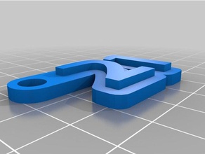21 llaveros personalizado 3d print model - Mito3D