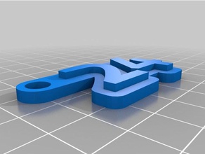 24 Schlüsselanhänger kundengebundene 3d print model - Mito3D