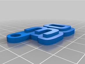 30 Anahtarlık özelleştirilmiş 3d print model - Mito3D