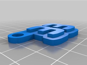 33 de porte-clés personnalisé 3d print model - Mito3D