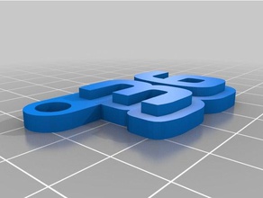 36 de porte-clés personnalisé 3d print model - Mito3D
