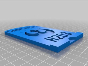 copia el pase de la oficina La impresión en 3d 3d print model - Mito3D