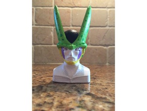 perfect cell head bust toys & games anime character cartoon dragon ball z 3d print model - Mito3D