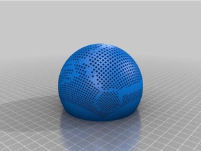 cotone personalizzati stereografica immagine proiettore v2 matematica arte su misura 3d print model - Mito3D