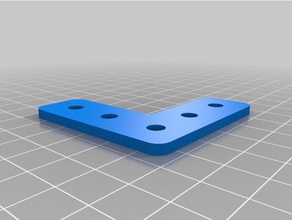 minha personalizado l-suporte t-ranhuras partes 3d print model - Mito3D