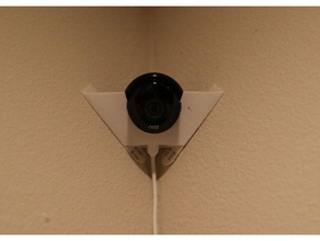nestcam corner mount camera nest 3d print model - Mito3D