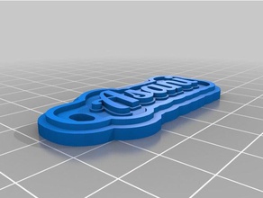customer 1 pt 2 keychains customized 3d print model - Mito3D
