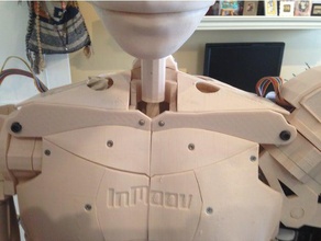 inmoov clavi clavical decken in der Robotik Brust deckt änderungen 3d print model - Mito3D