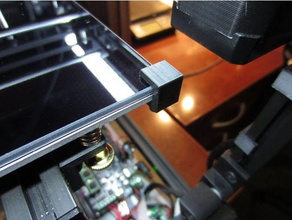 Impresora 3d de cama cristal la abrazadera accesorios clip montaje borosilicato vidrio heatbed monte caliente calienta clips 3d print model - Mito3D