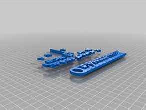 lynnette keychain 3d printing 3d print model - Mito3D