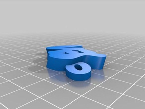 özelleştirilmiş iamburny benim v2 metin - sem Anahtarlık 3d print model - Mito3D