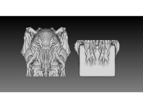 cthulhu ıdol - remix böl sahne arkham idol cthulu şekil heykelcik lovecraft heykel heykelciği 3d print model - Mito3D