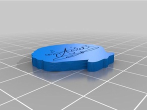 la petite sirène signature ariel shell 3d print model - Mito3D