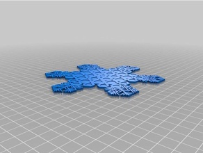 marvins snowflake interactive art customized 3d print model - Mito3D