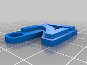 21 Schlüsselanhänger kundengebundene 3d print model - Mito3D