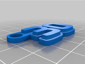 30 de porte-clés personnalisé 3d print model - Mito3D