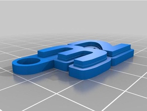 32 i portachiavi su misura 3d print model - Mito3D