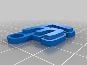 37 de porte-clés personnalisé 3d print model - Mito3D