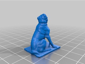 molossian hound jennings cão esculturas idade helênica 3d print model - Mito3D